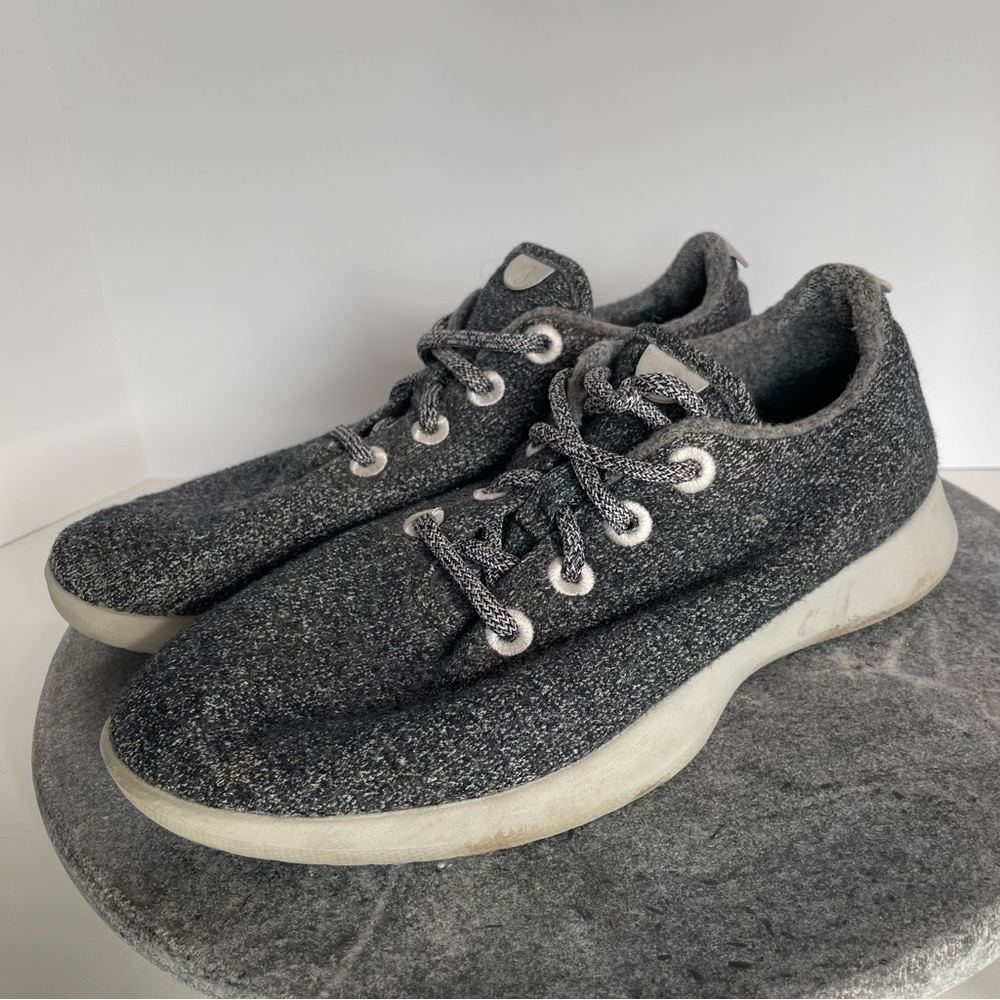 Allbirds Wool Neutral Tree Runners Grey White 10